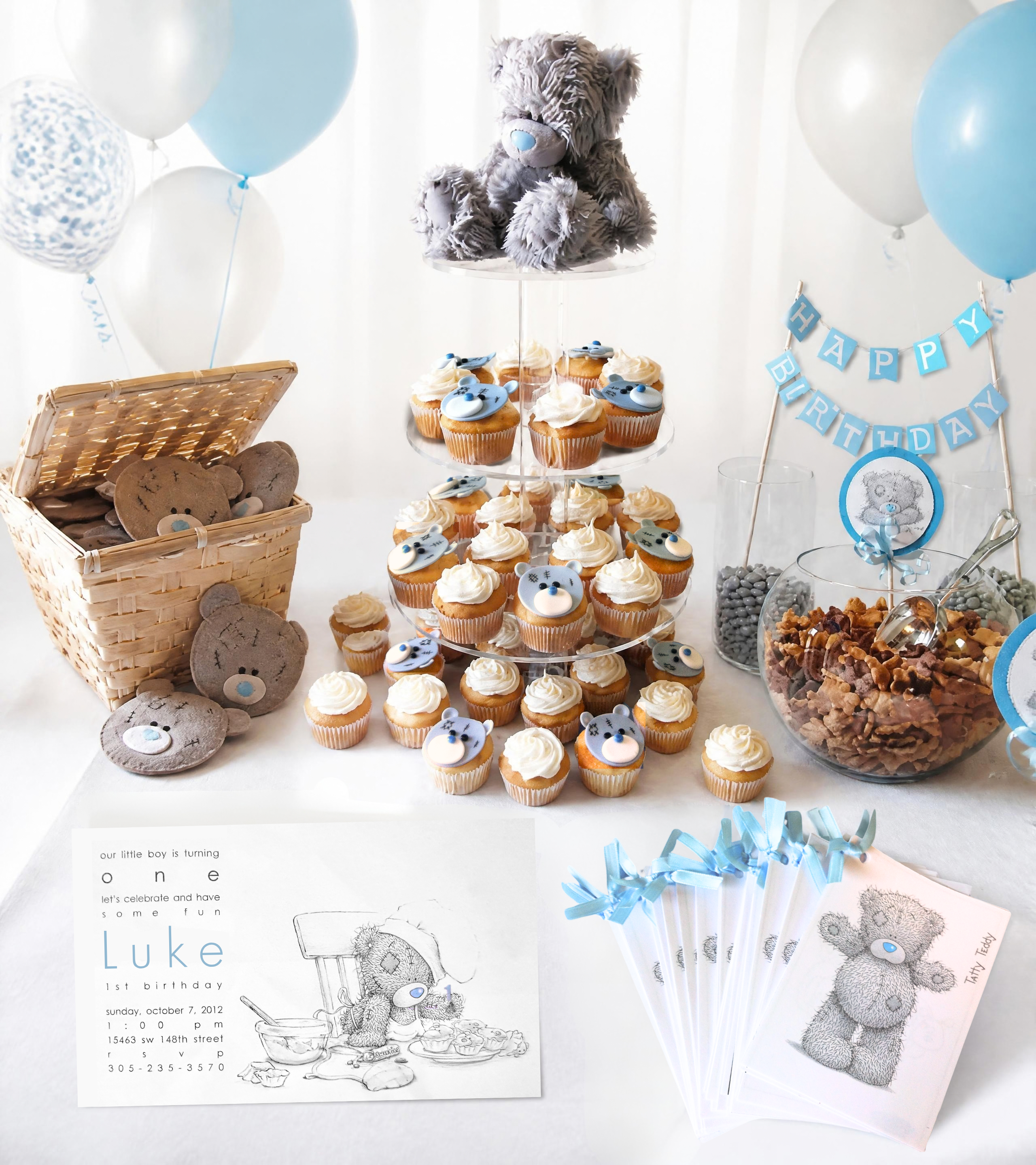 Just for Fun: Creating Handmade Tatty Teddy First Birthday Party Decor for my Little One